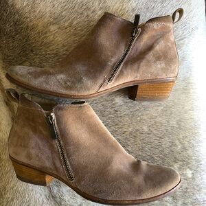 Paul Green Taupe Suede Ankle Boots walking boot size 8.5